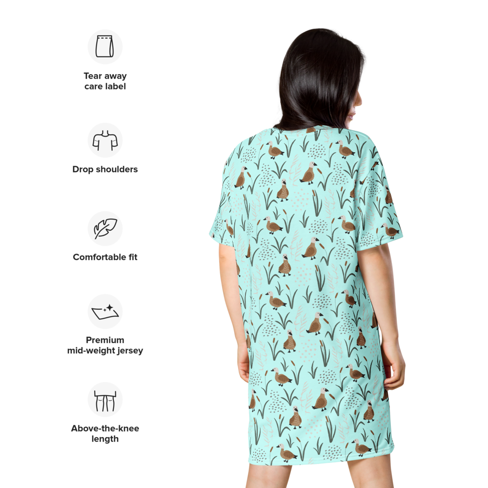 Lucky duck T-shirt dress