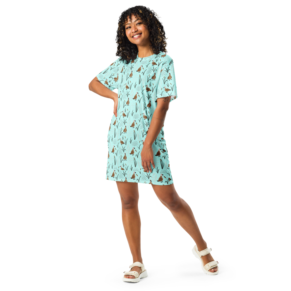Lucky duck T-shirt dress